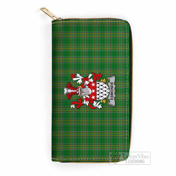 Esmonde Irish Clan Tartan Women's Leather Wallet with Coat of Arms