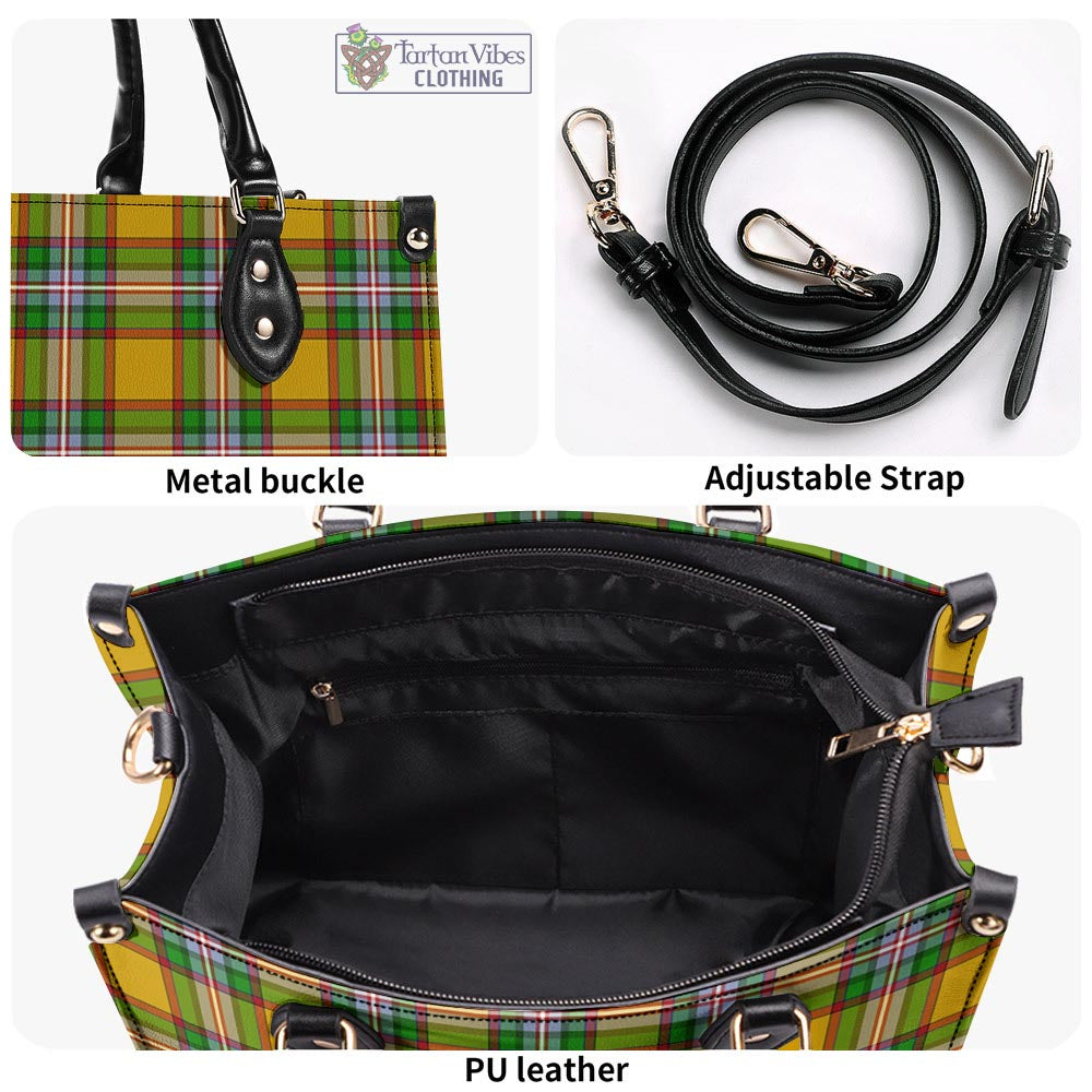 Tartan Vibes Clothing Essex County Canada Tartan Luxury Leather Handbags