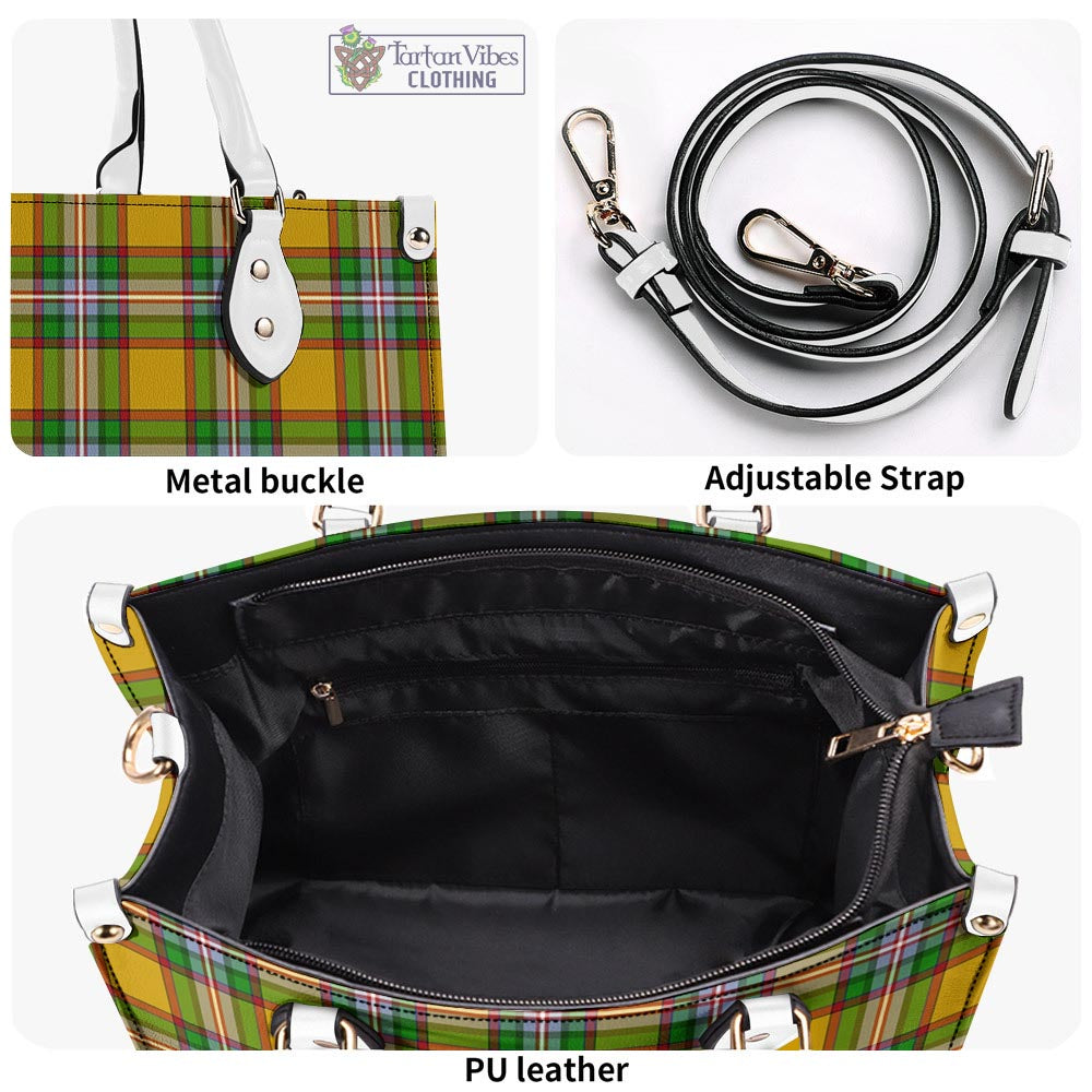 Tartan Vibes Clothing Essex County Canada Tartan Luxury Leather Handbags