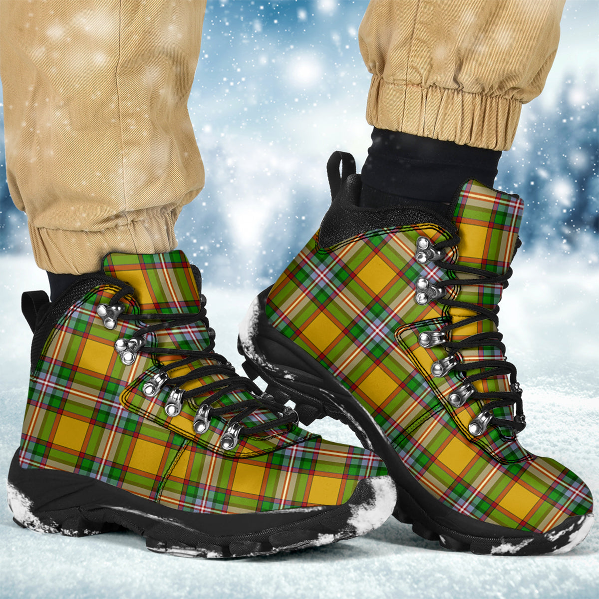 Essex County Canada Tartan Alpine Boots - Tartanvibesclothing
