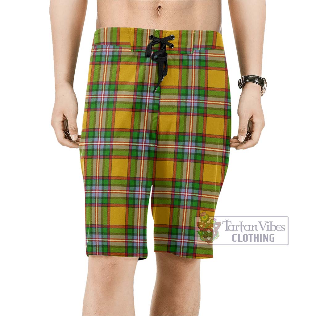 Essex County Canada Tartan Men's Board Shorts Men - Tartan Vibes Clothing
