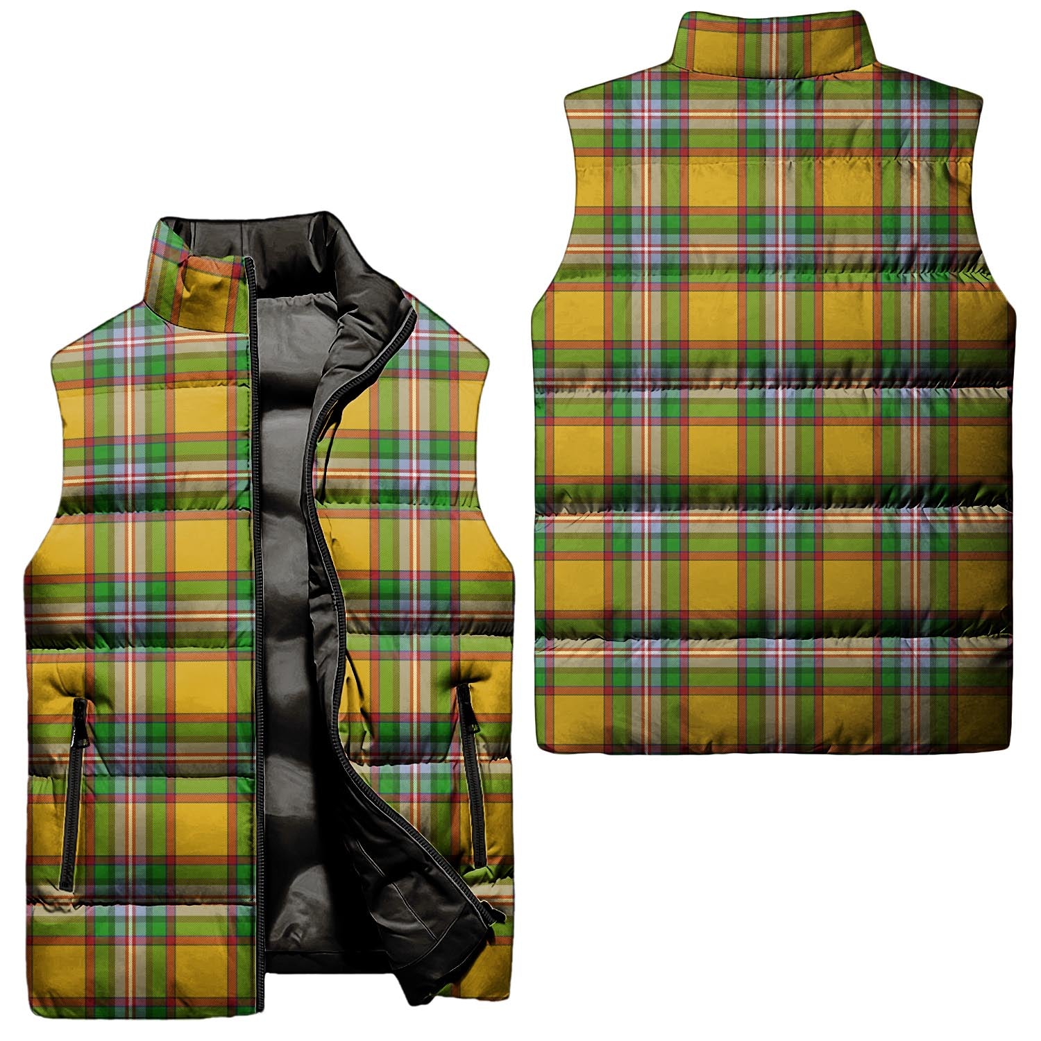 Essex County Canada Tartan Sleeveless Puffer Jacket Unisex - Tartanvibesclothing