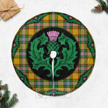 Tartan Vibes Clothing Essex County Canada Tartan Christmas Tree Skirt Scottish Thistle Style