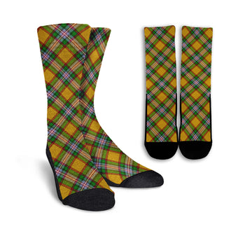 Essex County Canada Tartan Crew Socks Cross Style