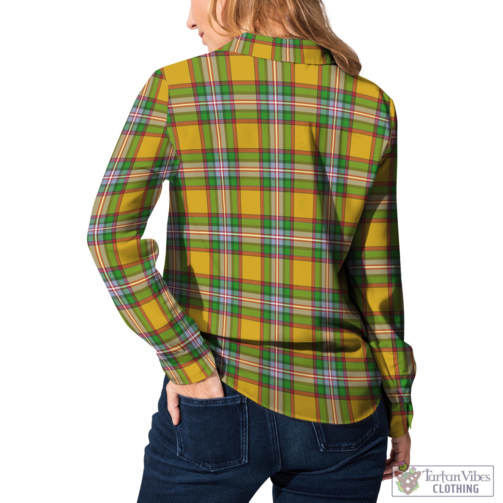Essex County Canada Tartan Womens Casual Shirt
