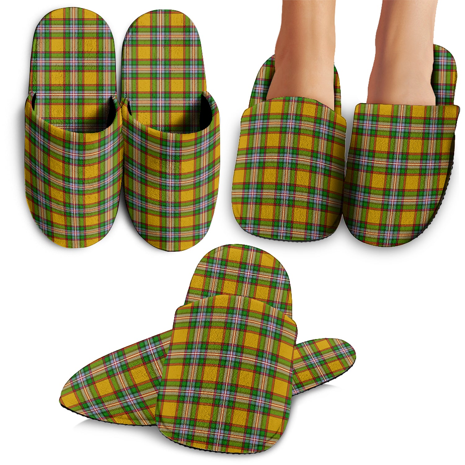 Essex County Canada Tartan Home Slippers - Tartanvibesclothing
