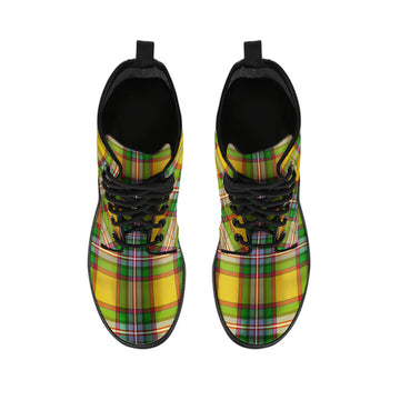 Essex County Canada Tartan Leather Boots