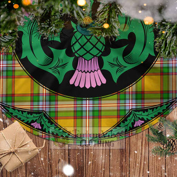 Tartan Vibes Clothing Essex County Canada Tartan Christmas Tree Skirt Scottish Thistle Style