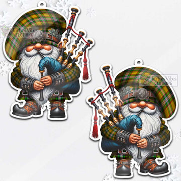 Tartan Vibes Clothing Essex County Canada Tartan Badpiper Gnome Christmas Ornament