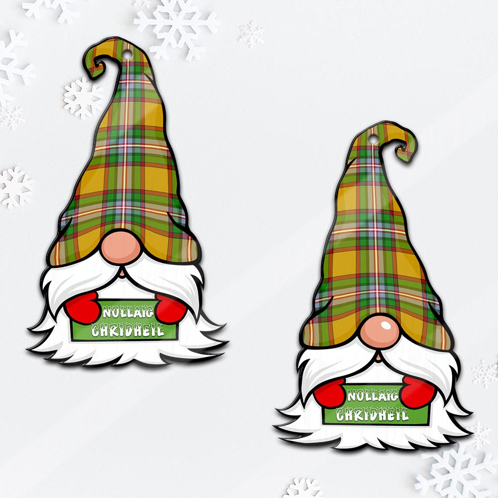 Essex County Canada Gnome Christmas Ornament with His Tartan Christmas Hat Mica Ornament - Tartanvibesclothing