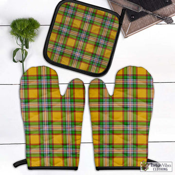 Essex County Canada Tartan Combo Oven Mitt & Pot-Holder Combo 1 Oven Mitt & 1 Pot-Holder Black - Tartan Vibes Clothing