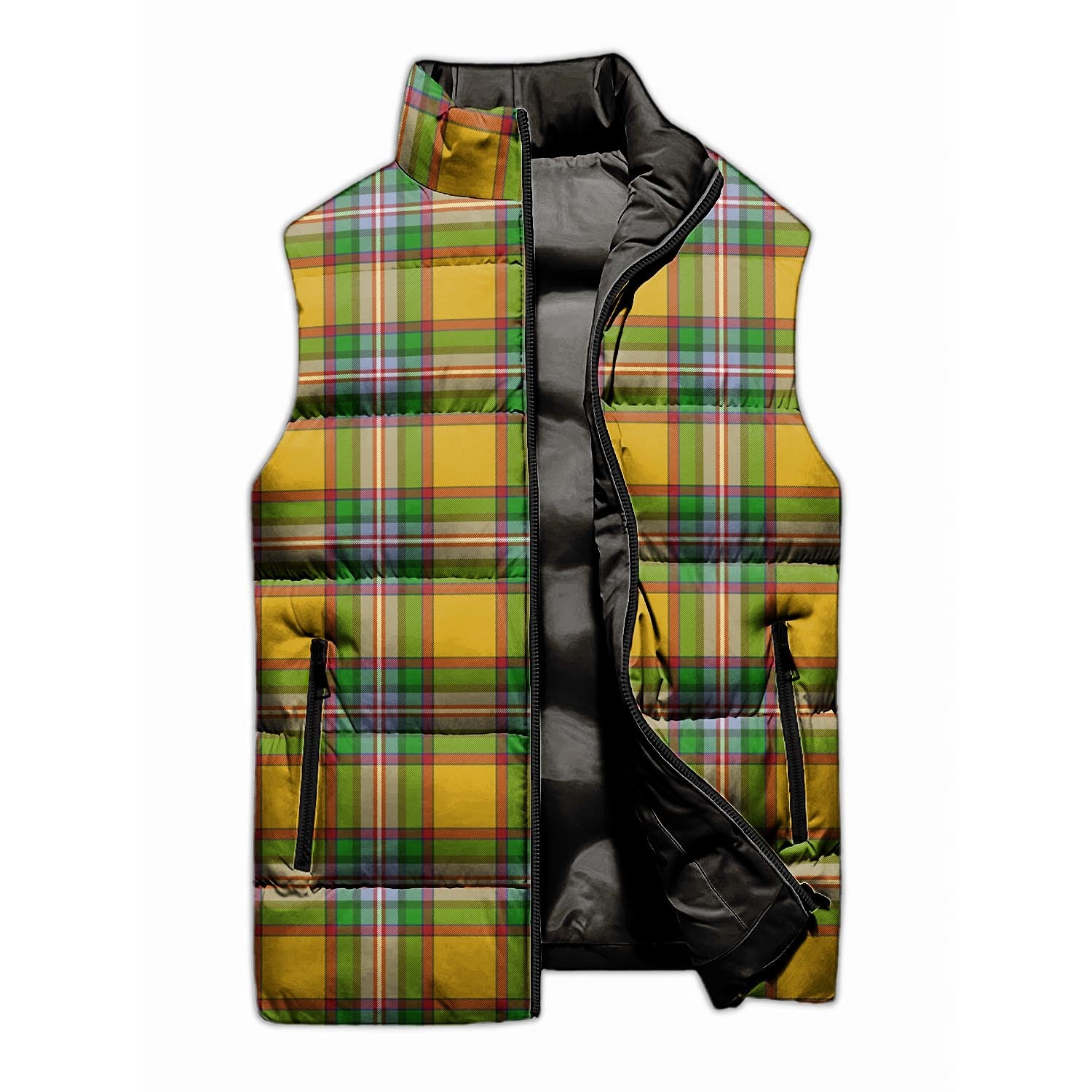 Essex County Canada Tartan Sleeveless Puffer Jacket - Tartanvibesclothing