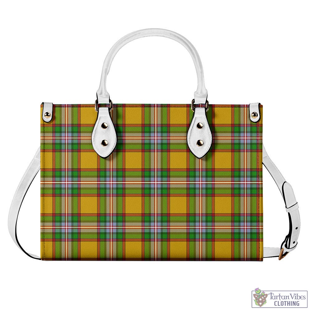 Tartan Vibes Clothing Essex County Canada Tartan Luxury Leather Handbags