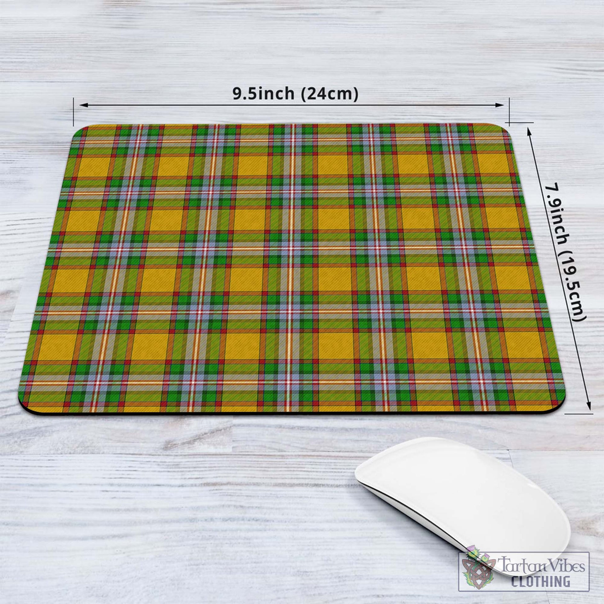 Tartan Vibes Clothing Essex County Canada Tartan Mouse Pad