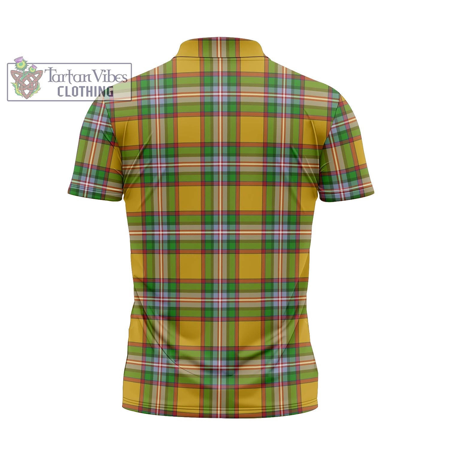 Tartan Vibes Clothing Essex County Canada Tartan Zipper Polo Shirt