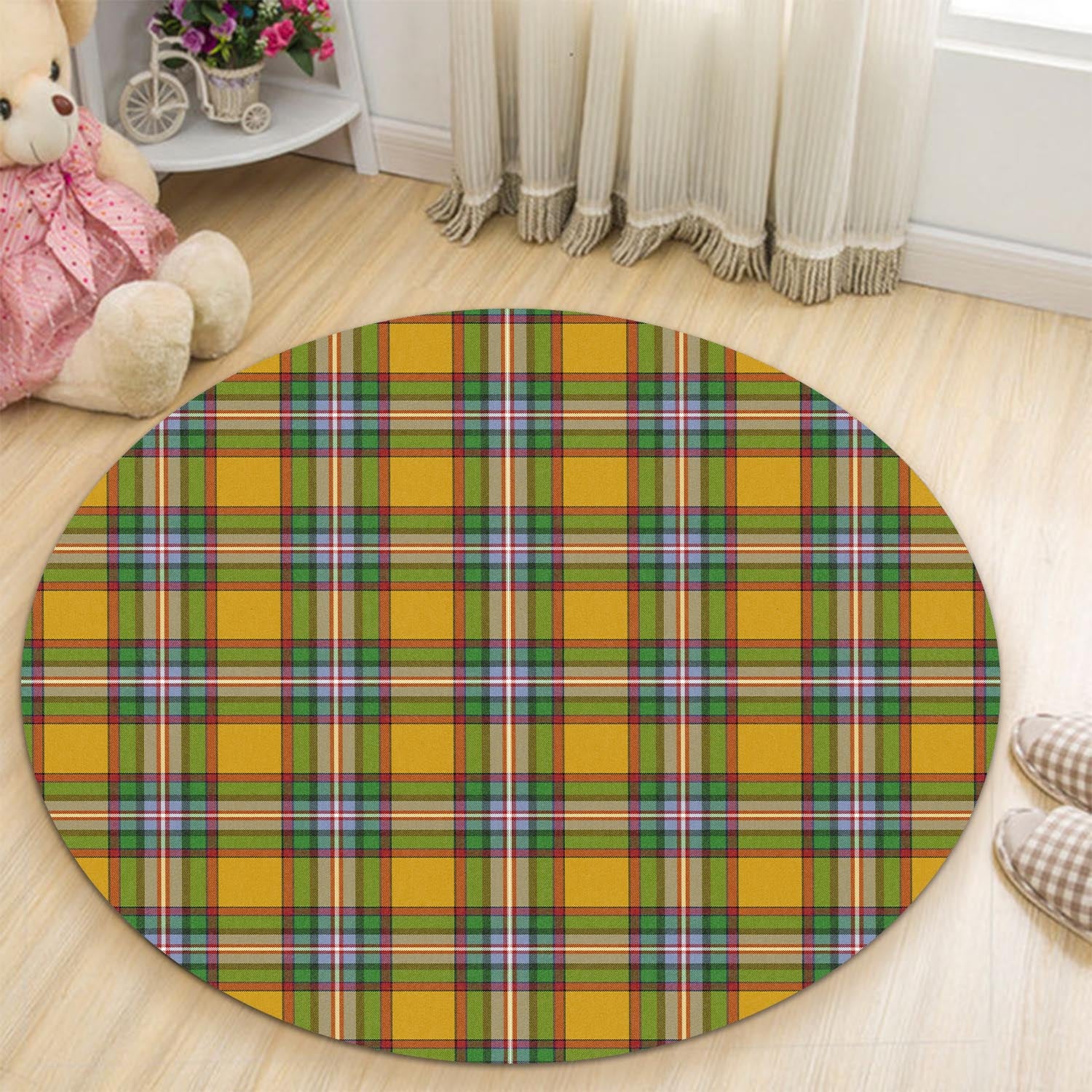 Essex County Canada Tartan Round Rug - Tartanvibesclothing
