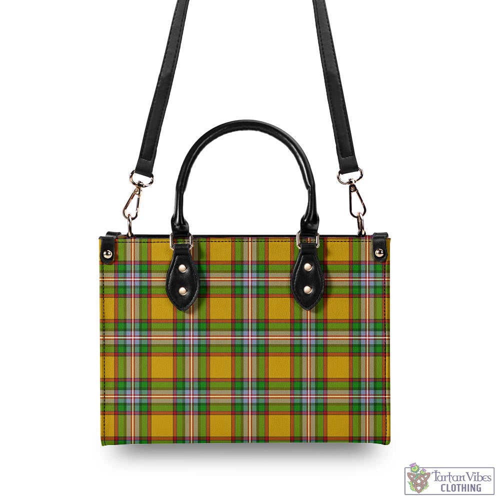 Tartan Vibes Clothing Essex County Canada Tartan Luxury Leather Handbags