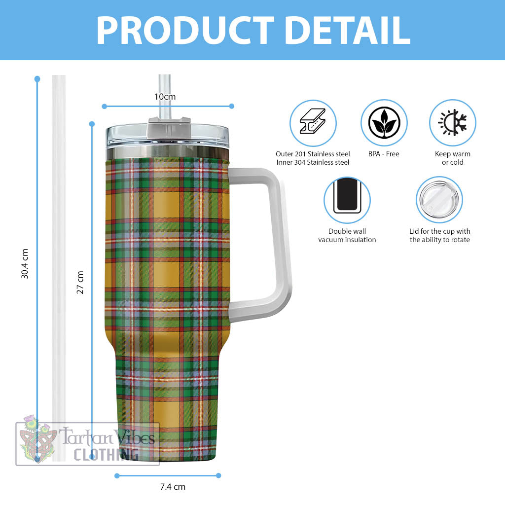 Tartan Vibes Clothing Essex County Canada Tartan Tumbler with Handle