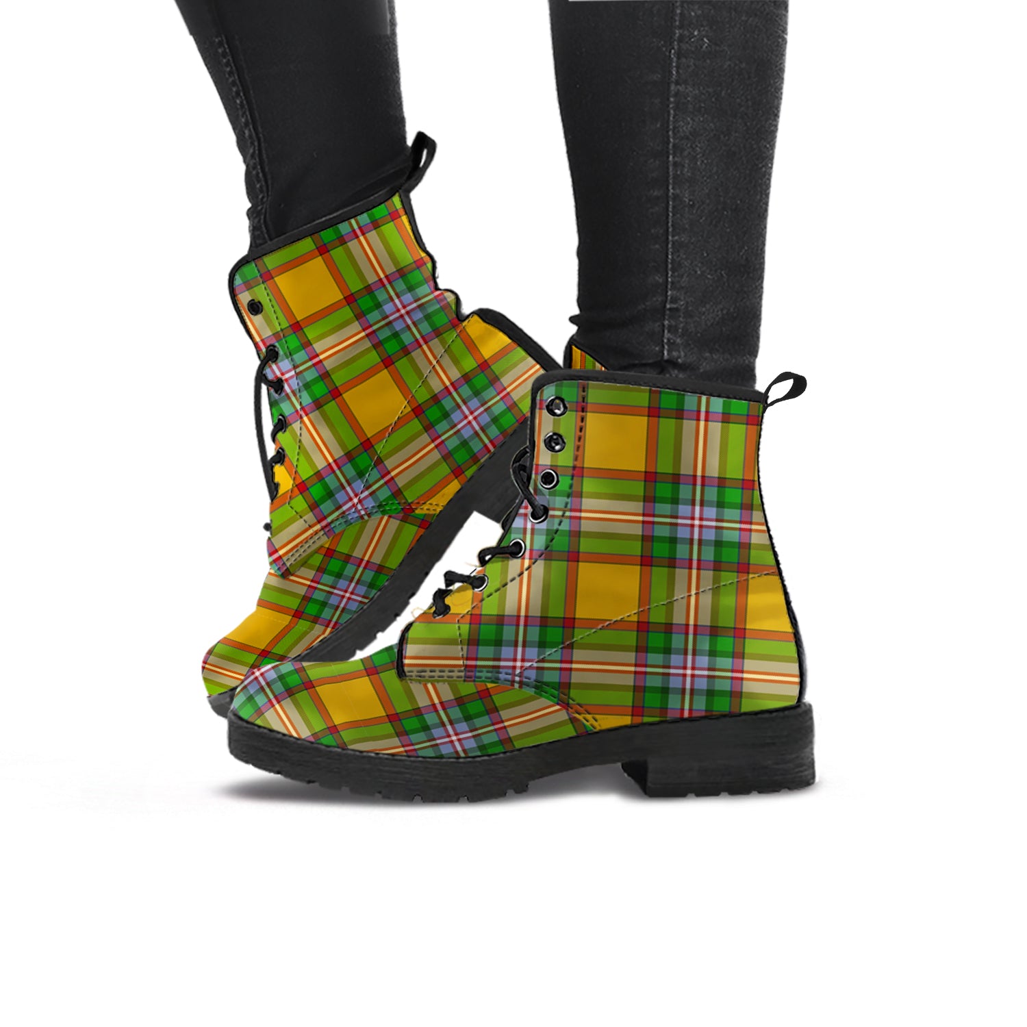 Essex County Canada Tartan Leather Boots - Tartan Vibes Clothing