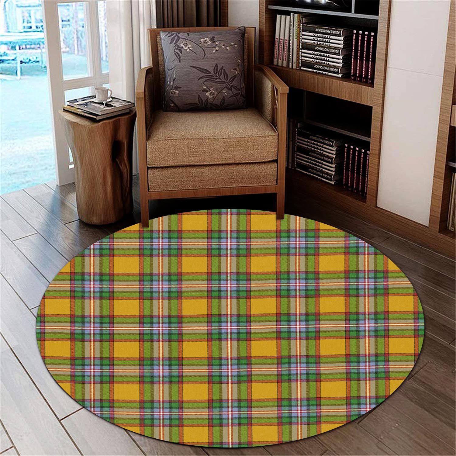 Essex County Canada Tartan Round Rug - Tartanvibesclothing
