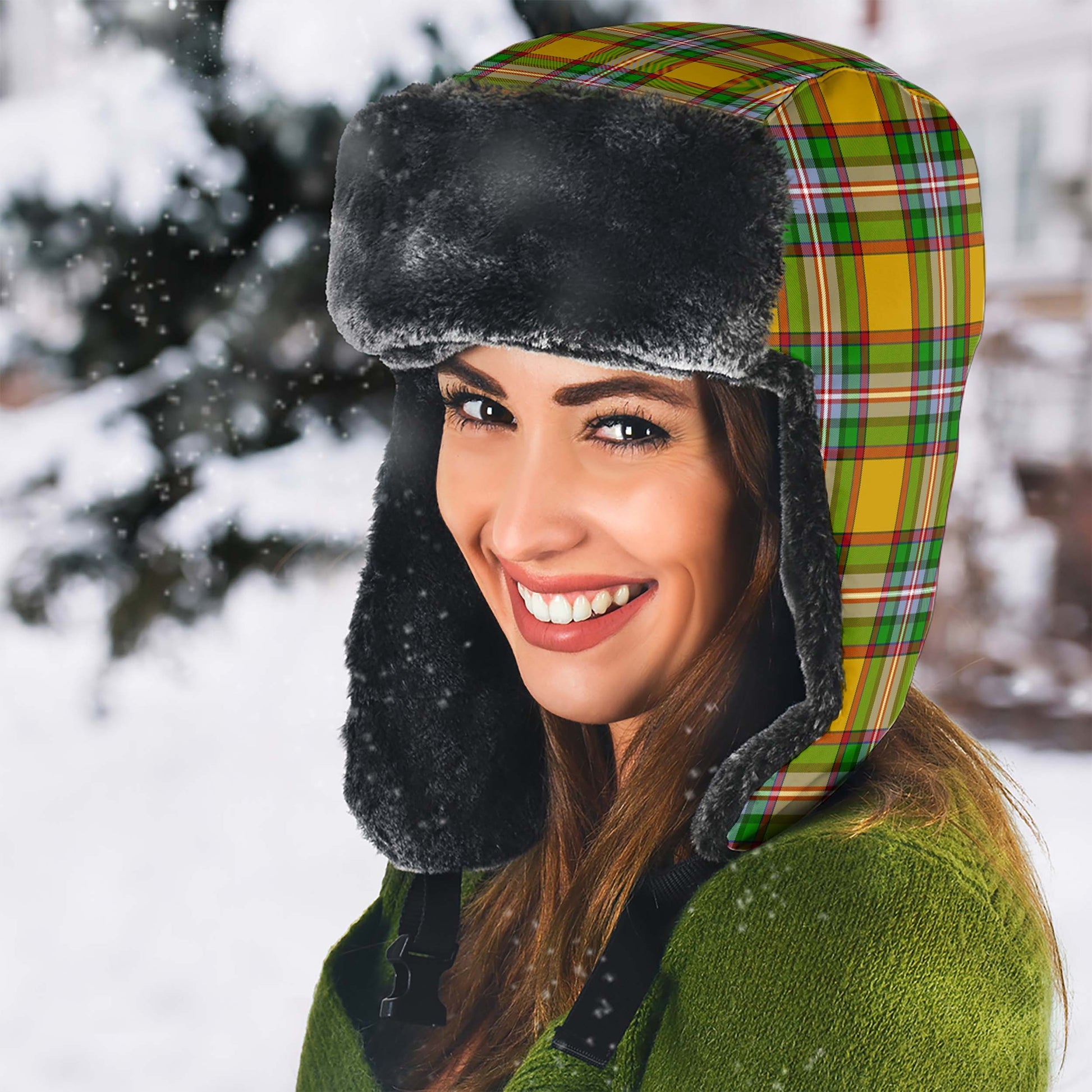 Essex County Canada Tartan Winter Trapper Hat - Tartanvibesclothing