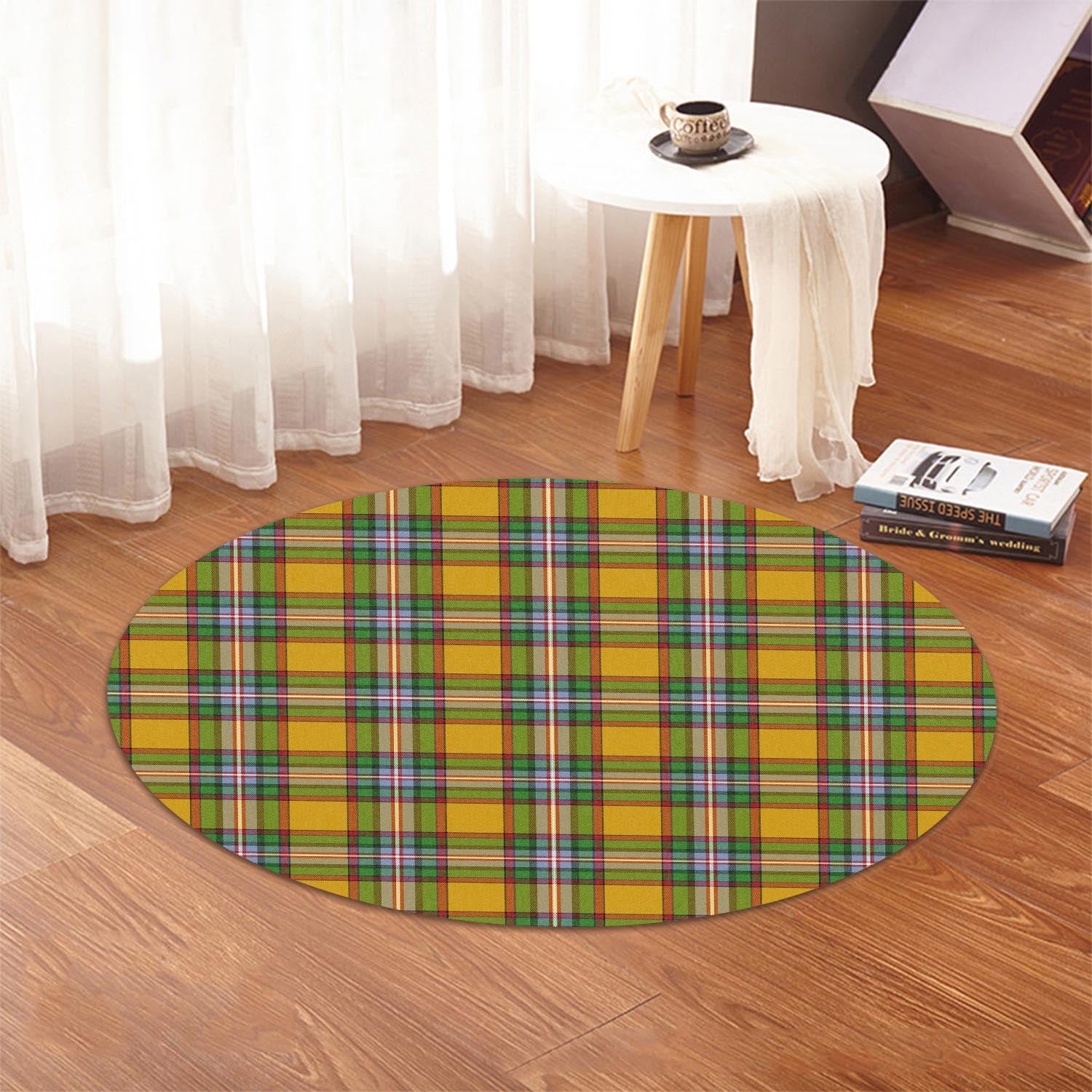 Essex County Canada Tartan Round Rug - Tartanvibesclothing