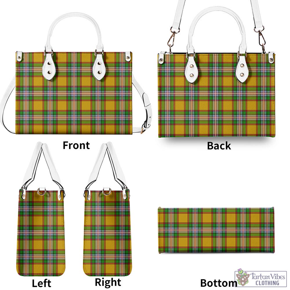 Tartan Vibes Clothing Essex County Canada Tartan Luxury Leather Handbags