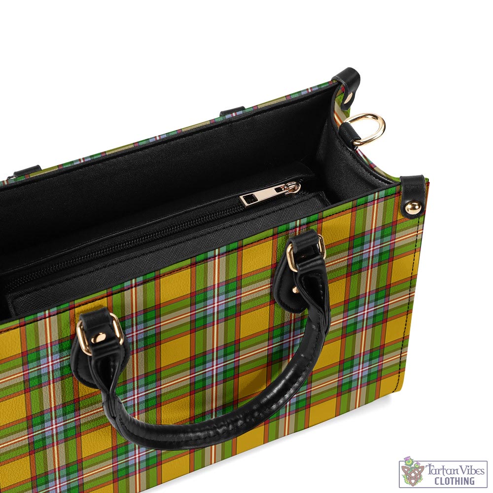 Tartan Vibes Clothing Essex County Canada Tartan Luxury Leather Handbags