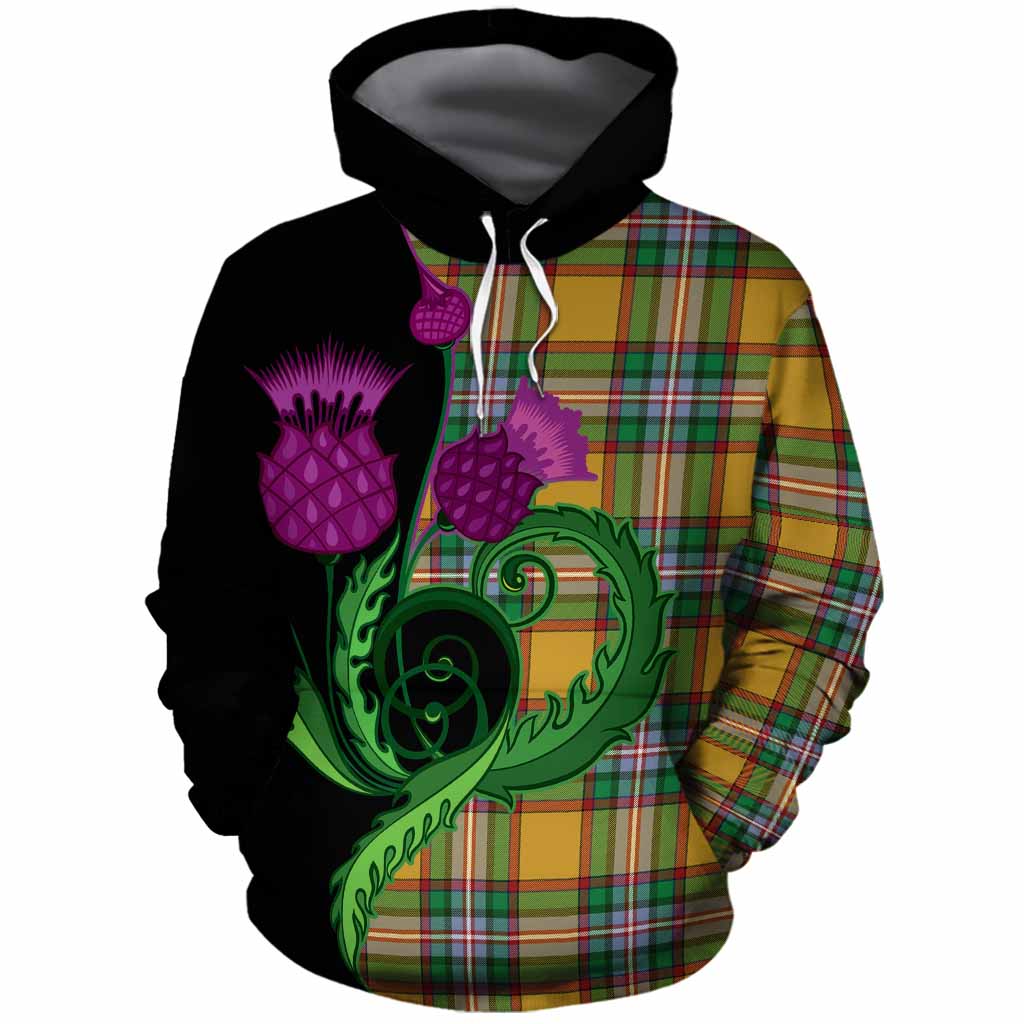 Essex County Canada Tartan Cotton Hoodie Traditional Scottish Thistle