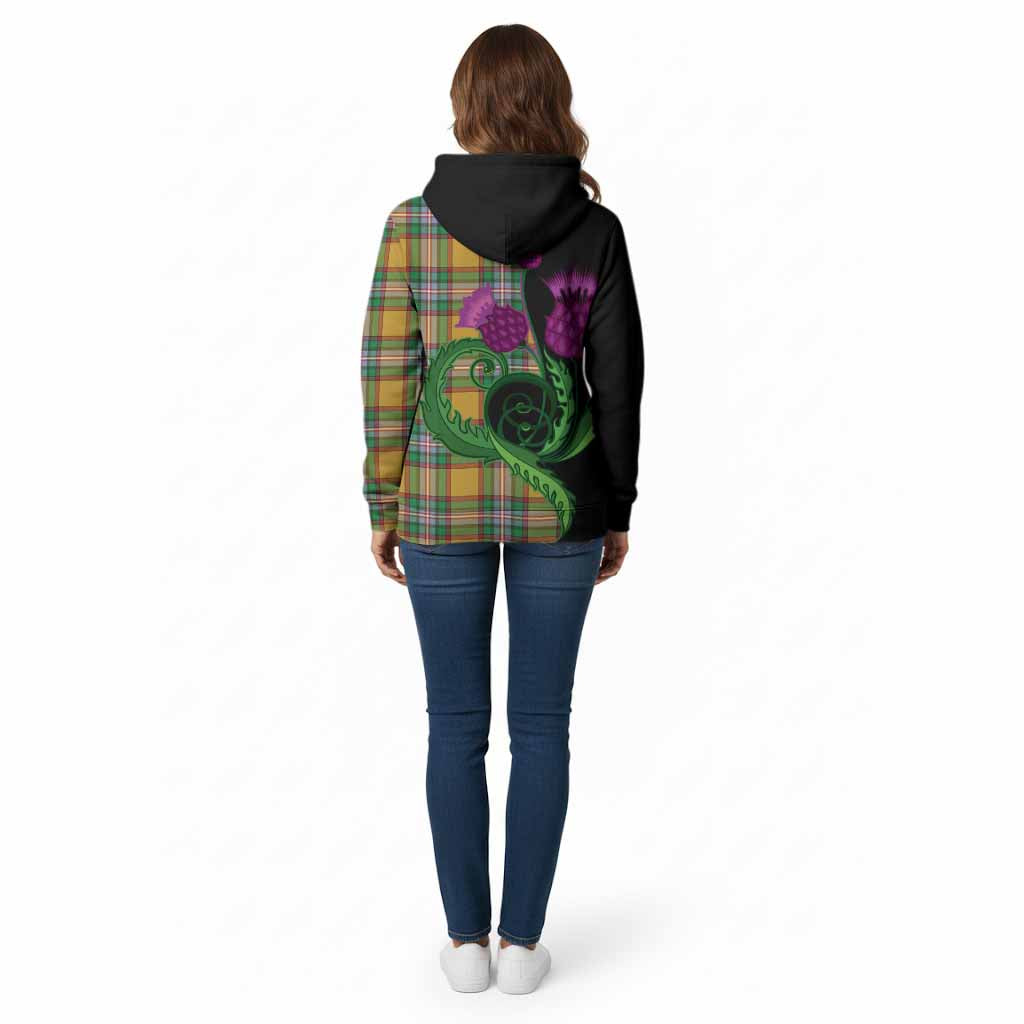 Essex County Canada Tartan Cotton Hoodie Traditional Scottish Thistle