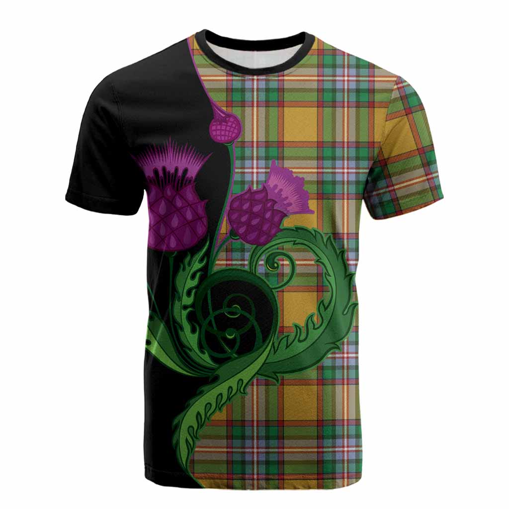 Essex County Canada Tartan Cotton T-shirt Traditional Scottish Thistle