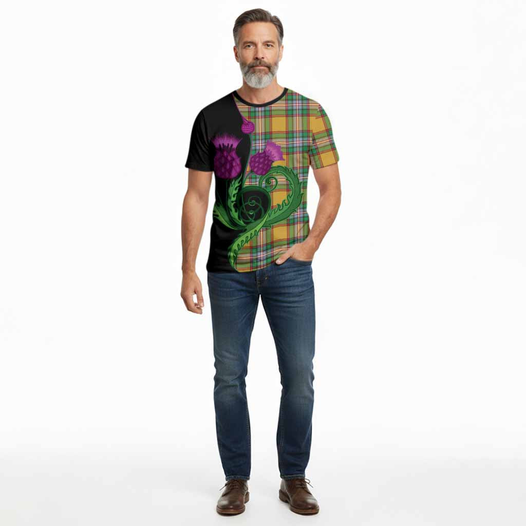 Essex County Canada Tartan Cotton T-shirt Traditional Scottish Thistle