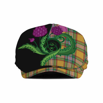 Essex County Canada Tartan Flat Cap, Jeff Cap Traditional Scottish Thistle