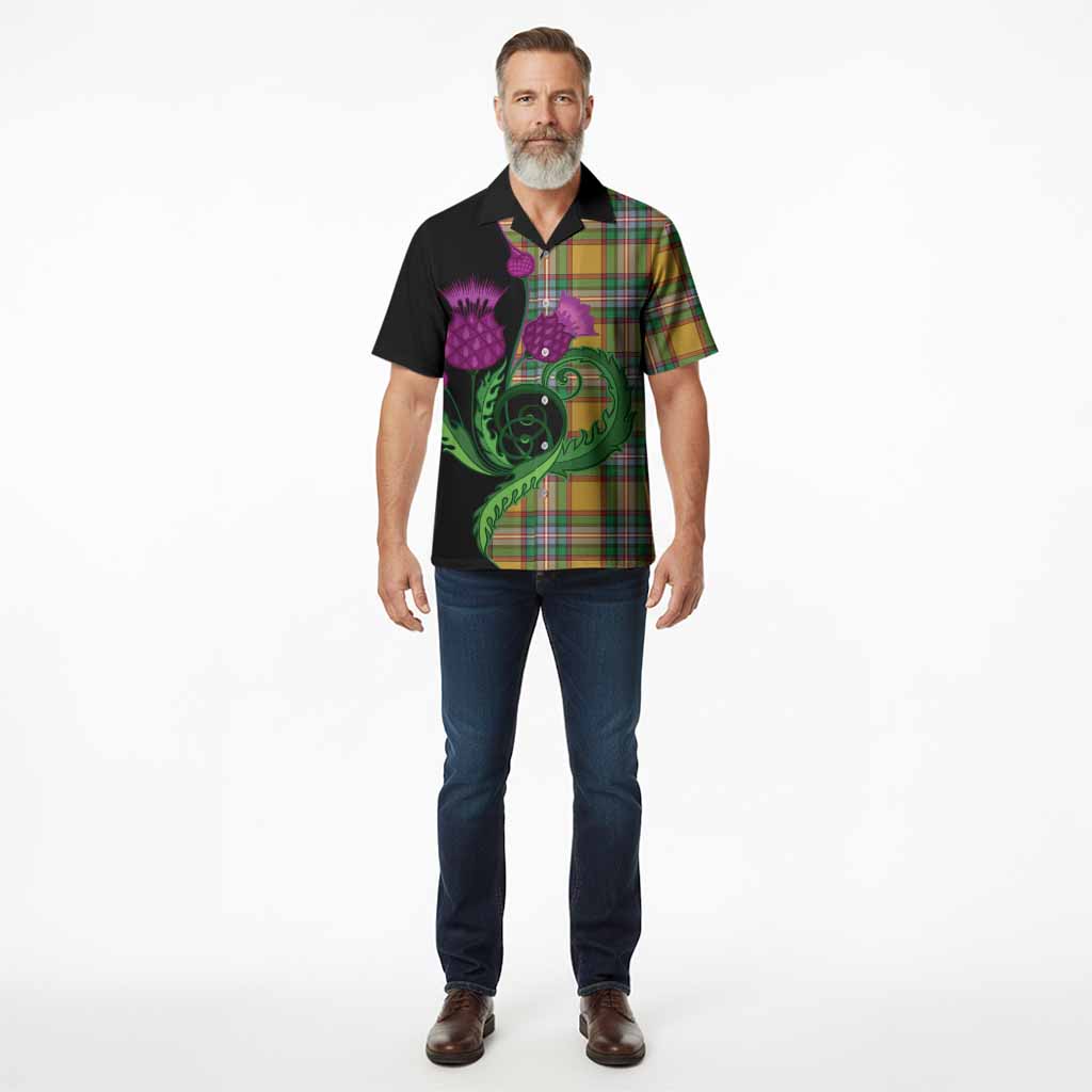 Essex County Canada Tartan Hawaiian Shirt Traditional Scottish Thistle