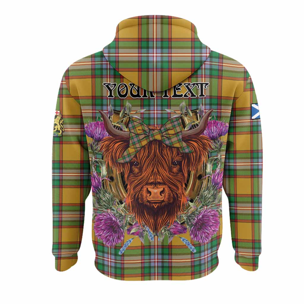 Essex County Canada Tartan Hoodie Scottish Thistle Heilan Coo