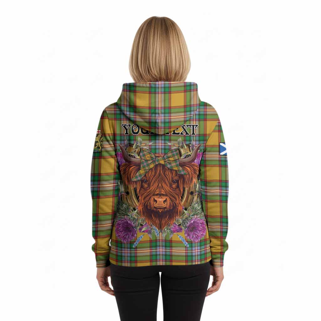 Essex County Canada Tartan Hoodie Scottish Thistle Heilan Coo