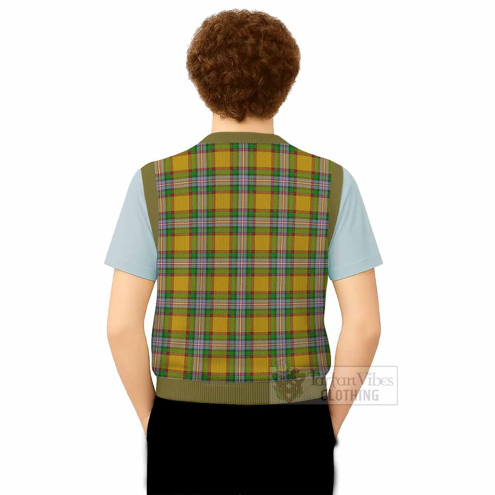 Essex County Canada Tartan Knitted V-Neck Vest - Tartan Vibes Clothing