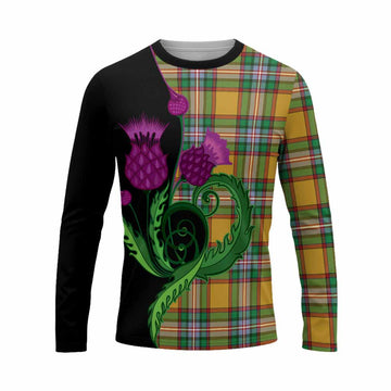 Essex County Canada Tartan Long Sleeve T-Shirt Traditional Scottish Thistle