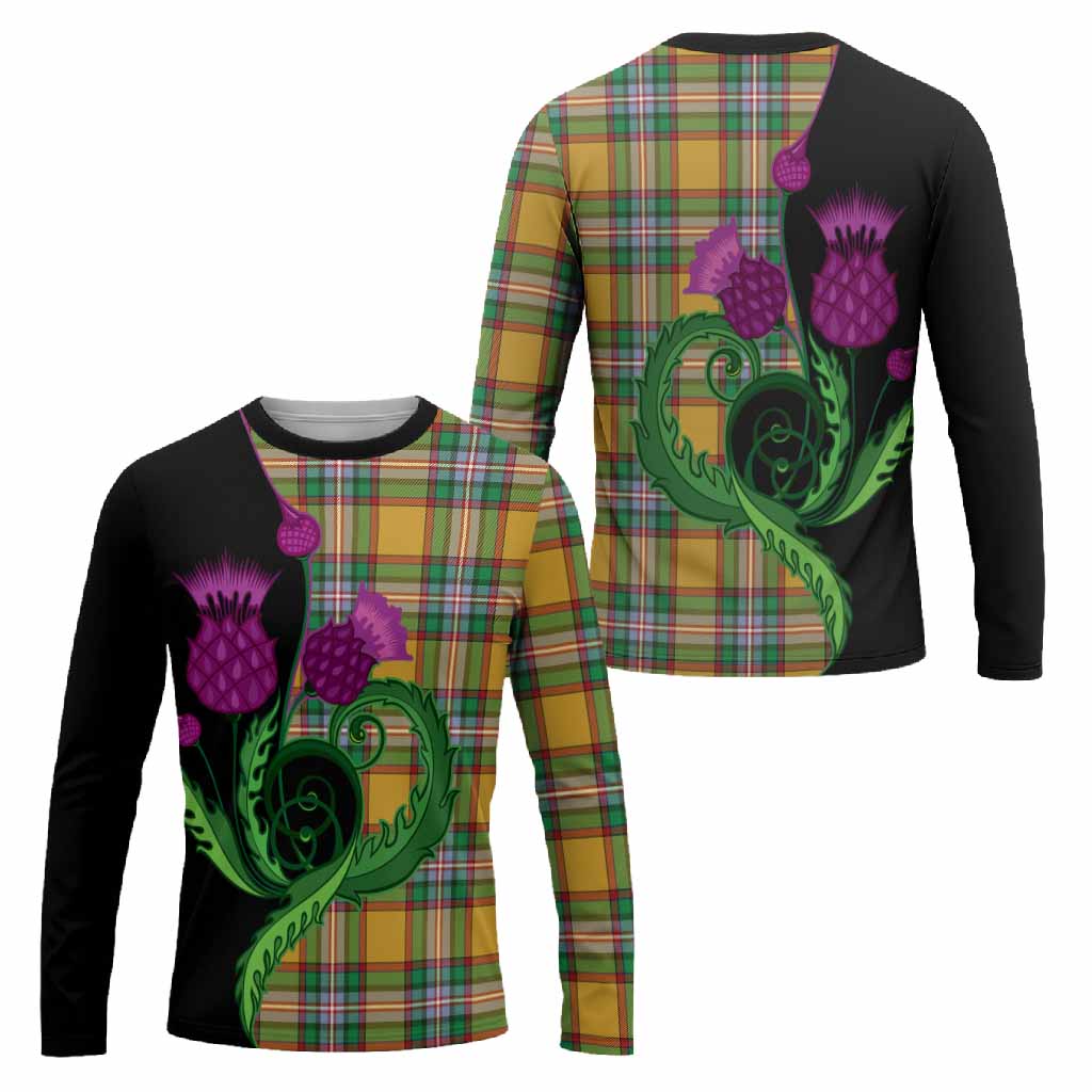 Essex County Canada Tartan Long Sleeve T-Shirt Traditional Scottish Thistle