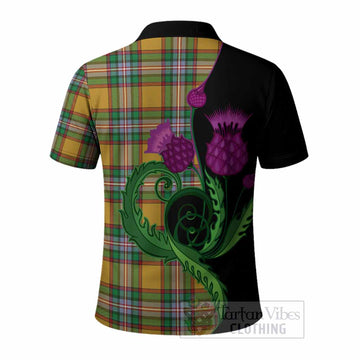 Essex County Canada Tartan Polo Shirt Traditional Scottish Thistle