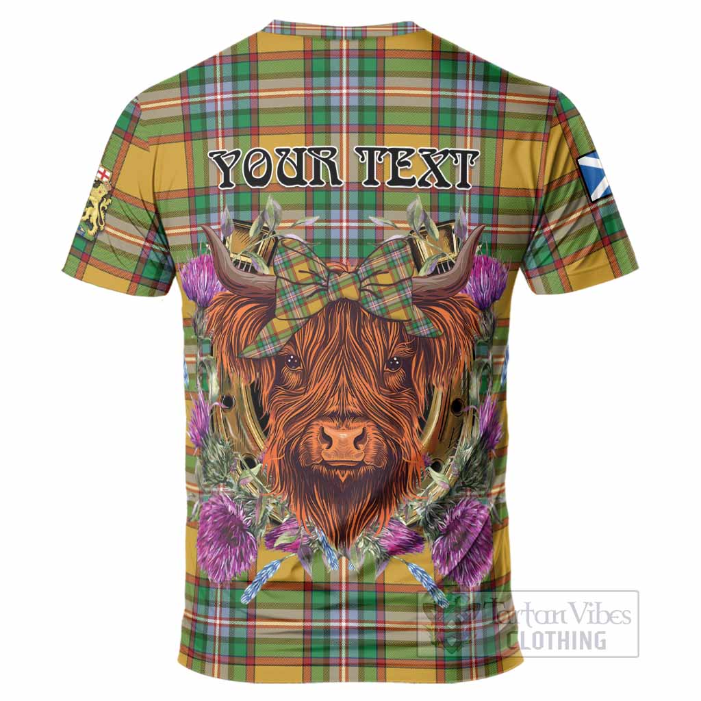 Essex County Canada Tartan T-Shirt Scottish Thistle Heilan Coo