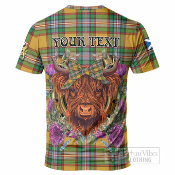 Essex County Canada Tartan T-Shirt Scottish Thistle Heilan Coo