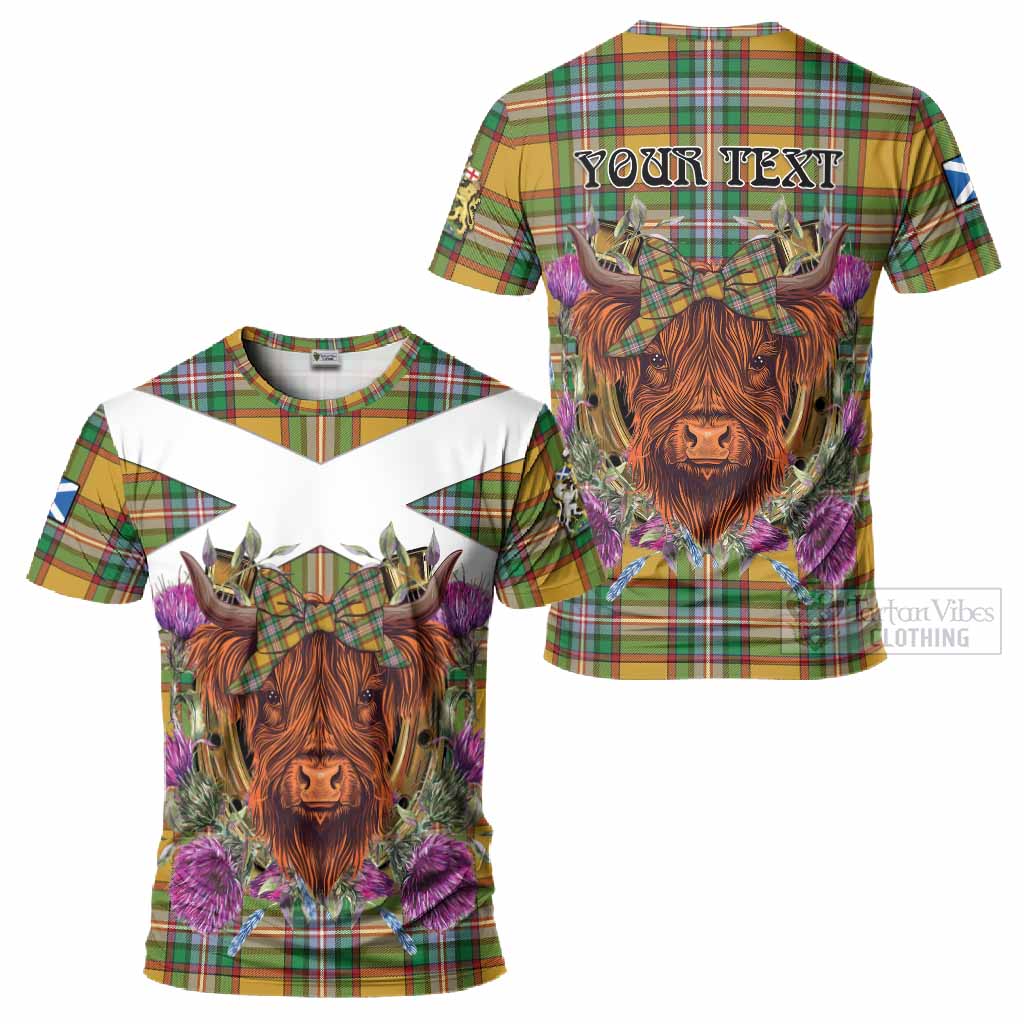 Essex County Canada Tartan T-Shirt Scottish Thistle Heilan Coo