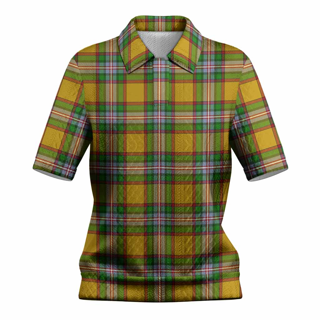 Essex County Canada Tartan Women’s Polo Sweater Top