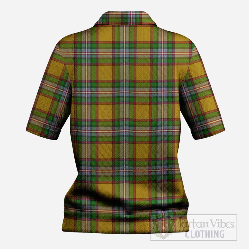 Essex County Canada Tartan Women’s Polo Sweater Top