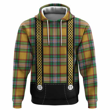 Essex Tartan Lederhosen Costume Hoodie Scotland Celtic Knot Motif