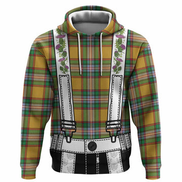 Essex Tartan Lederhosen Costume Hoodie Scotland Thistle Floral