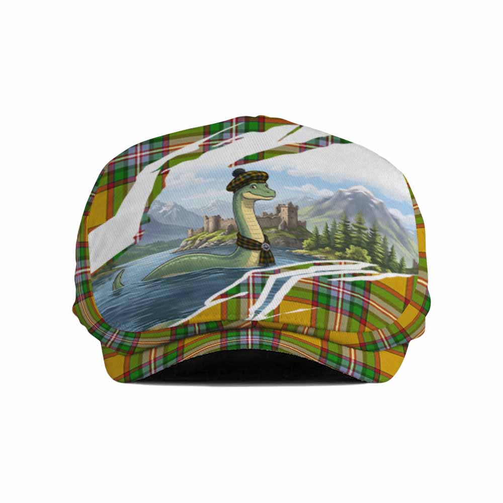 Essex Tartan Loch Ness Monster Scottish Heritage Art Flat Cap, Jeff Cap