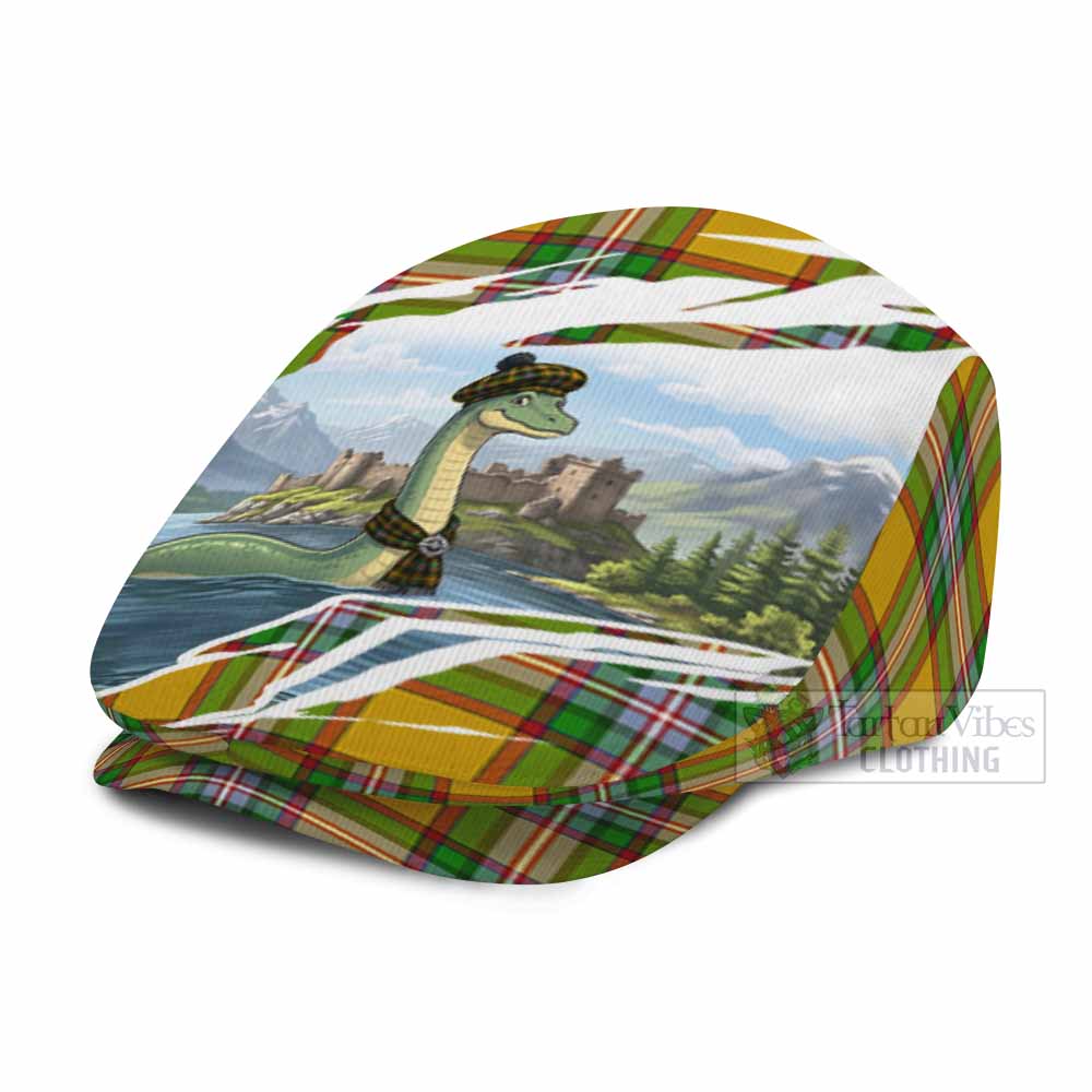 Essex Tartan Loch Ness Monster Scottish Heritage Art Flat Cap, Jeff Cap