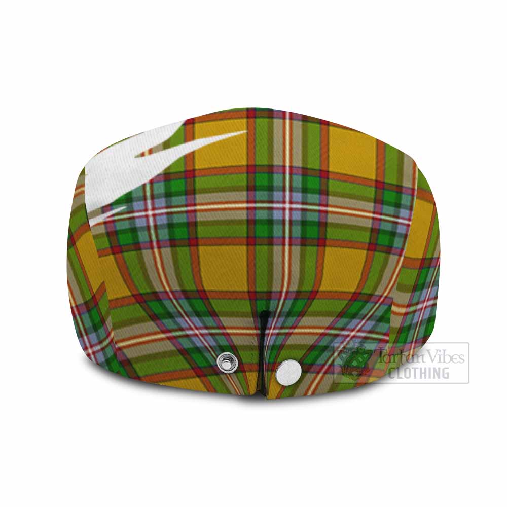 Essex Tartan Loch Ness Monster Scottish Heritage Art Flat Cap, Jeff Cap
